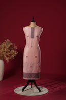 Vivid Pink Muga Cotton Suit Piece