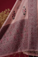 Vivid Pink Muga Cotton Suit Piece