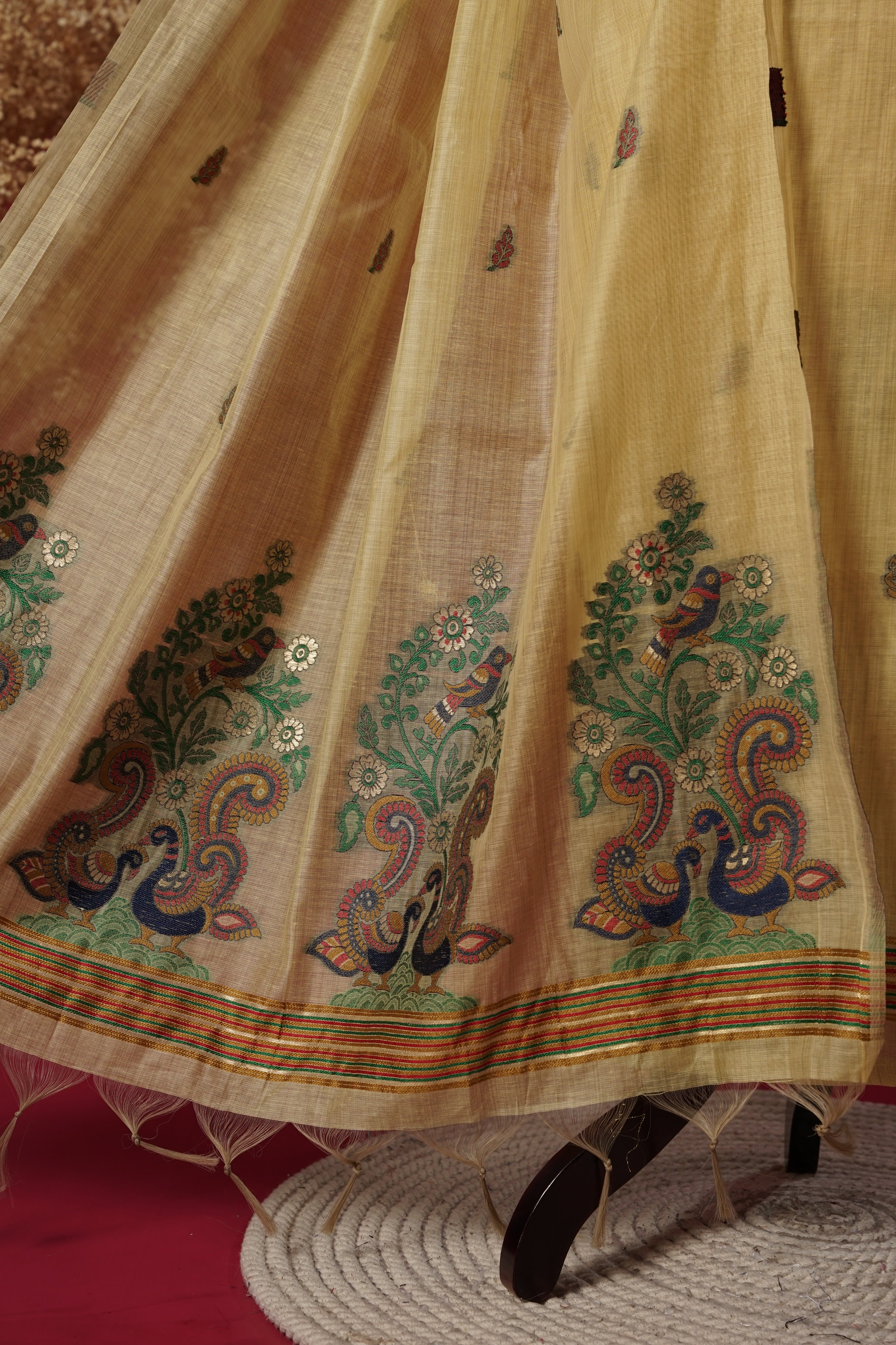 Brisk Yellow Muga Cotton Suit Piece