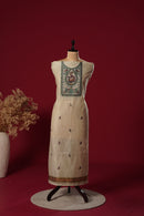 Desert Beige Muga Cotton Suit Piece