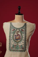 Desert Beige Muga Cotton Suit Piece