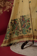 Shine Yellow Muga Cotton Suit Piece