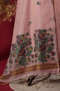 Glade Pink Muga Cotton Suit Piece