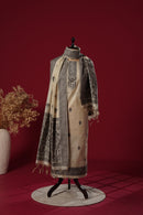 Dune Beige Muga Cotton Suit Piece