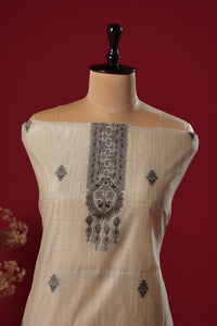 Dune Beige Muga Cotton Suit Piece