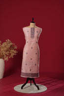 Jewel Pink Muga Cotton Suit Piece