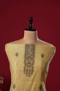 Bliss Yellow Muga Cotton Suit Piece