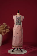 Glow Pink Muga Cotton Suit Piece