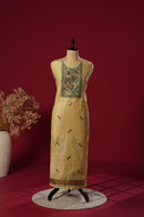 Ray Yellow Muga Cotton Suit Piece