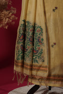 Ray Yellow Muga Cotton Suit Piece