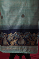 Tide Blue Tussar Silk Suit Piece