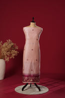 Lustre Pink Tussar Silk Suit Piece