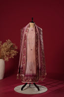 Lustre Pink Tussar Silk Suit Piece