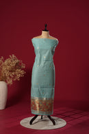 Radiance Blue Muga Cotton Suit Piece