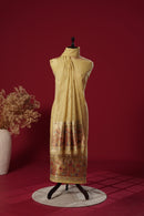 Beam Yellow Muga Cotton Suit Piece