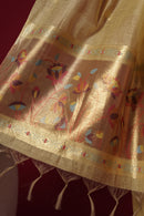 Beam Yellow Muga Cotton Suit Piece