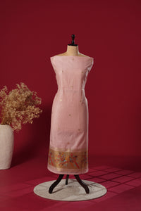 Vision Pink Muga Cotton Suit Piece