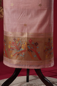 Vision Pink Muga Cotton Suit Piece