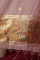 Vision Pink Muga Cotton Suit Piece