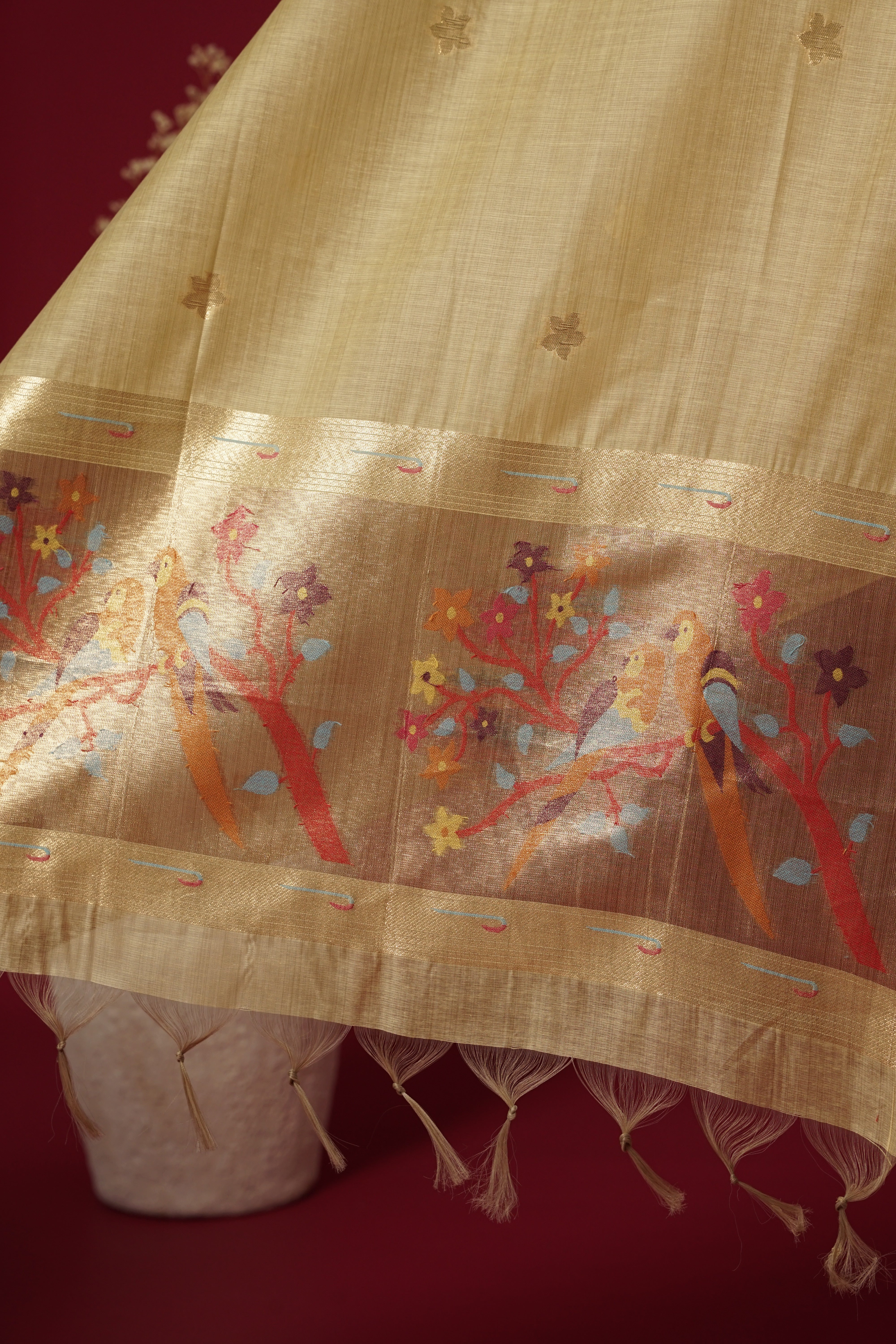 Dream Yellow Muga Cotton Suit Piece