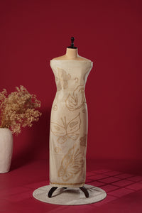 Dazzle Mustard Muga Cotton Suit Piece