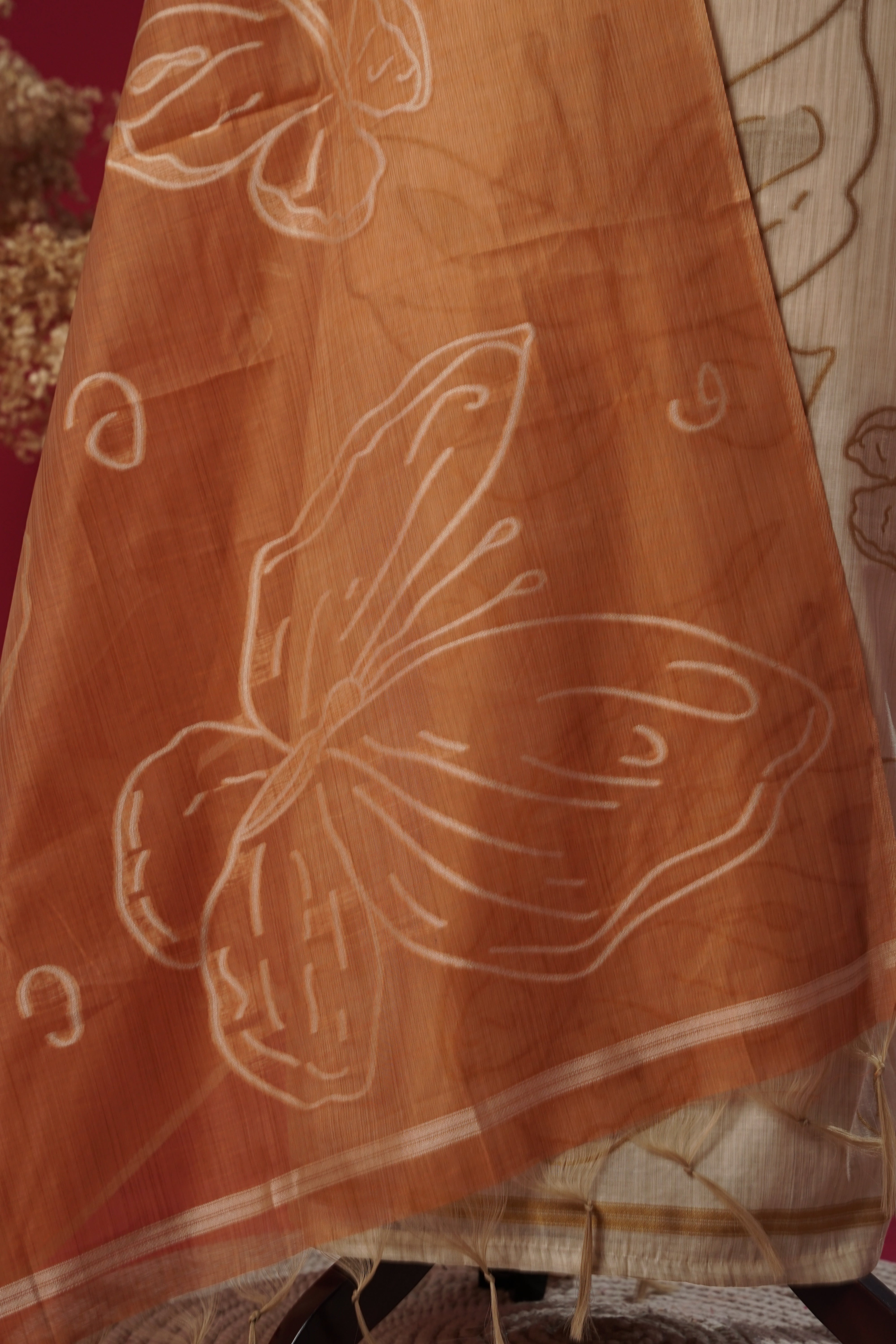 Dazzle Mustard Muga Cotton Suit Piece