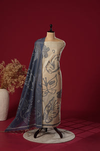 Cosmic Navy Muga Cotton Suit Piece