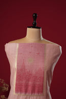 Dawn Pink Muga Cotton Suit Piece