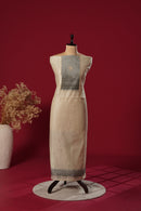 Zenith Beige Muga Cotton Suit Piece