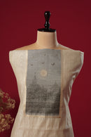 Zenith Beige Muga Cotton Suit Piece