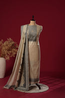 Zenith Beige Muga Cotton Suit Piece