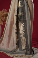 Zenith Beige Muga Cotton Suit Piece