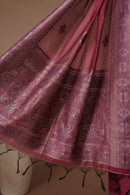 Vibrant Magenta Mul Chanderi Suit Piece