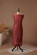 Noble Maroon Mul Chanderi Suit Piece