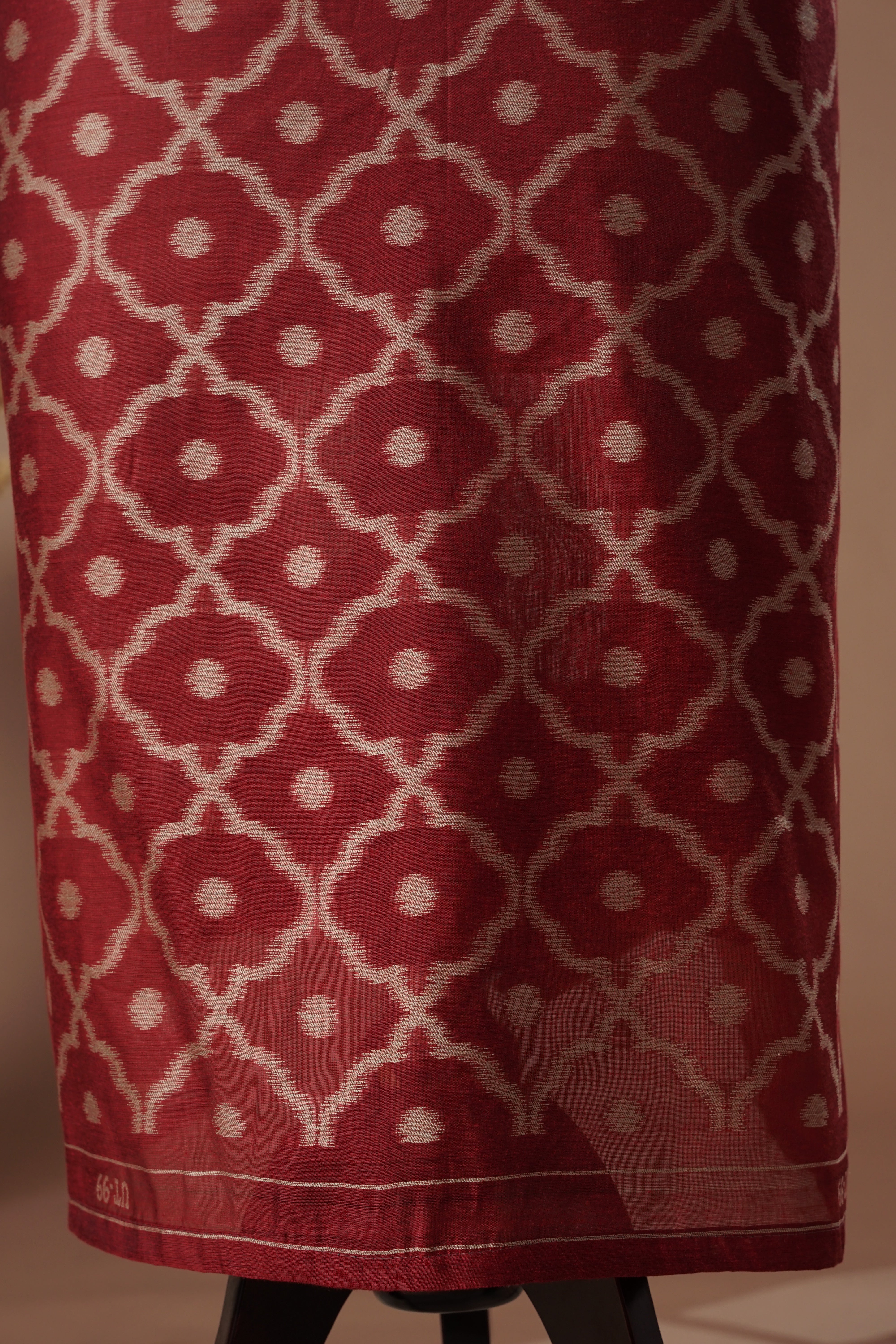 Noble Maroon Mul Chanderi Suit Piece