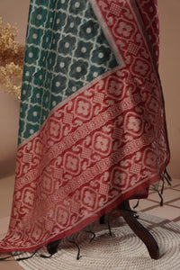 Noble Maroon Mul Chanderi Suit Piece