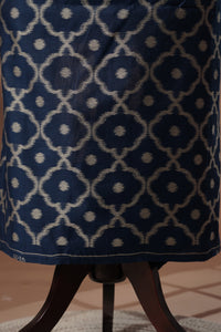 Abyss Navy Mul Chanderi Suit Piece