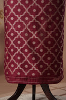 Stellar Magenta Mul Chanderi Suit Piece