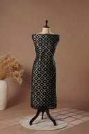 Timber Green Mul Chanderi Suit Piece