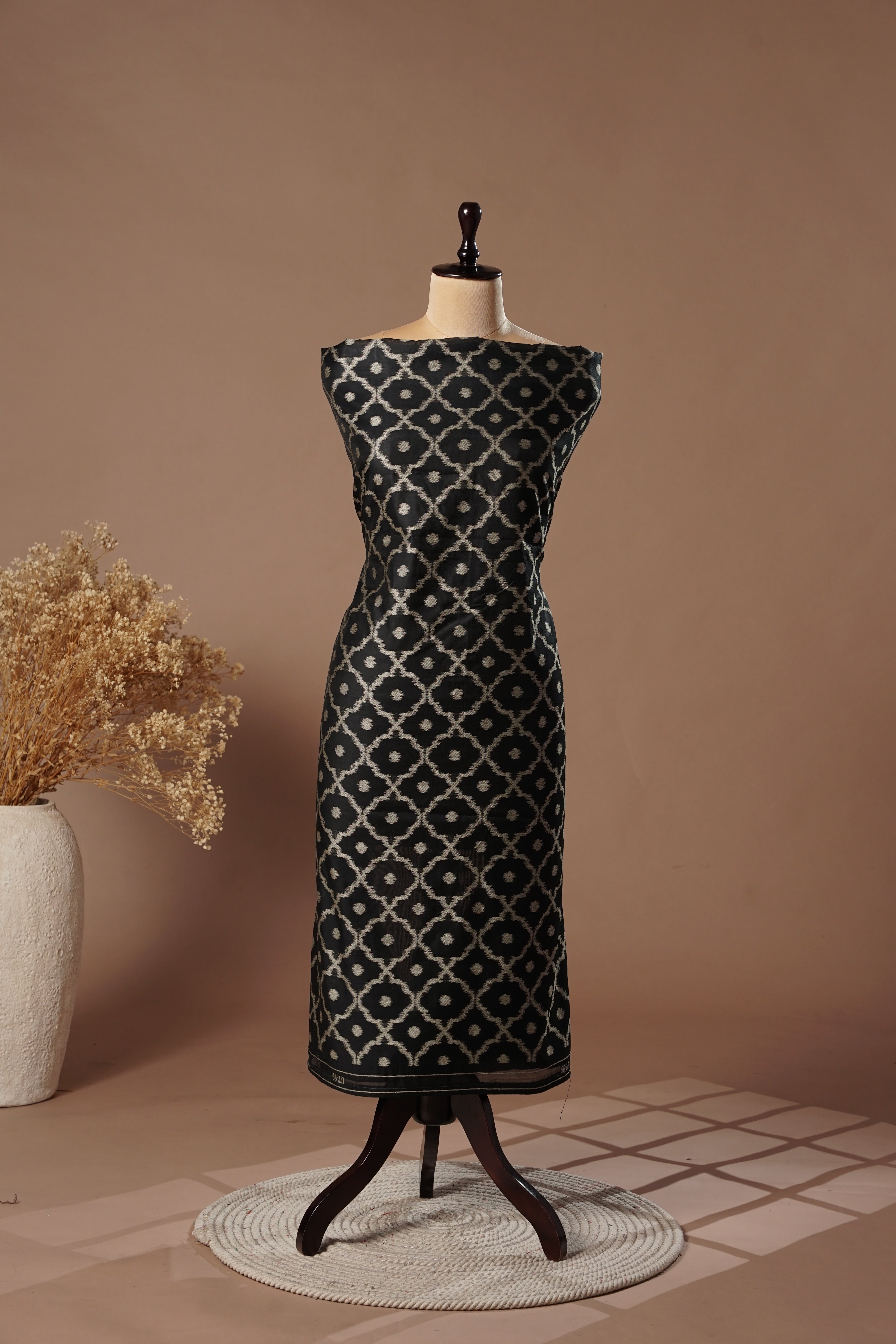 Timber Green Mul Chanderi Suit Piece