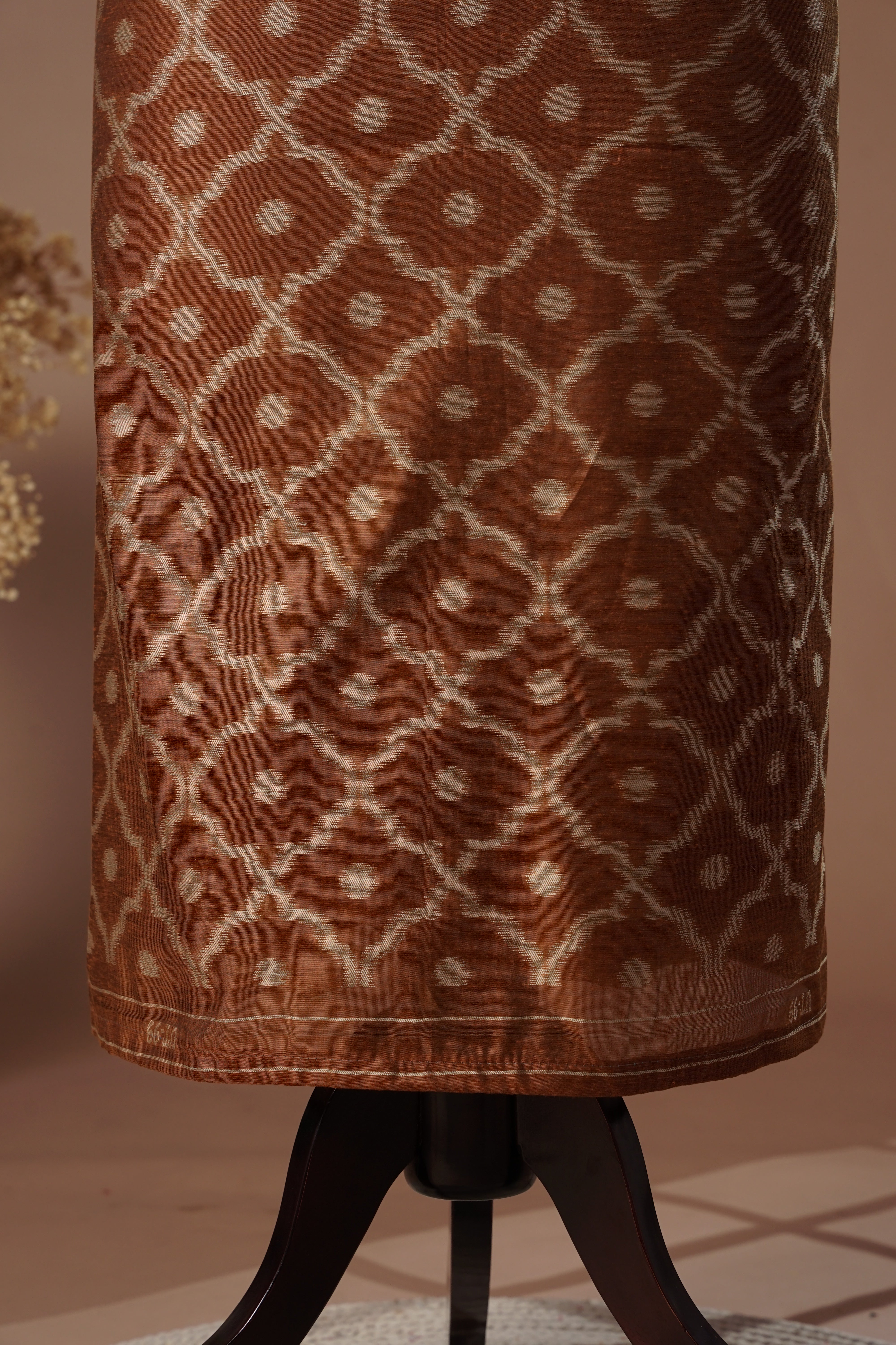 Flare Mustard Mul Chanderi Suit Piece