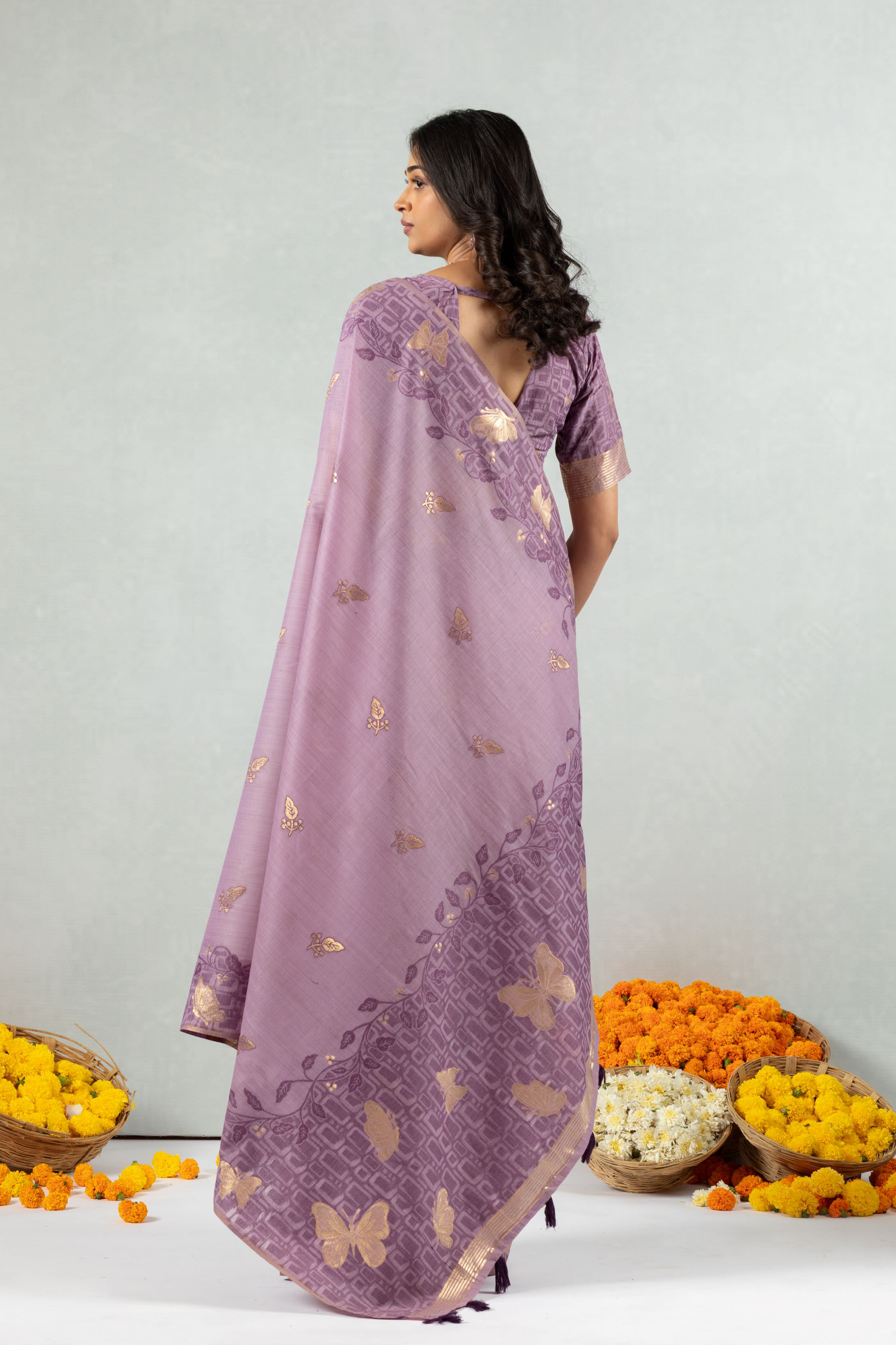 Kiana - The Lavender Flight Saree