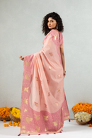 Tishya  The Peach Trail Saree