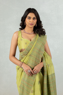 Pranika - The Threaded Meadow Saree