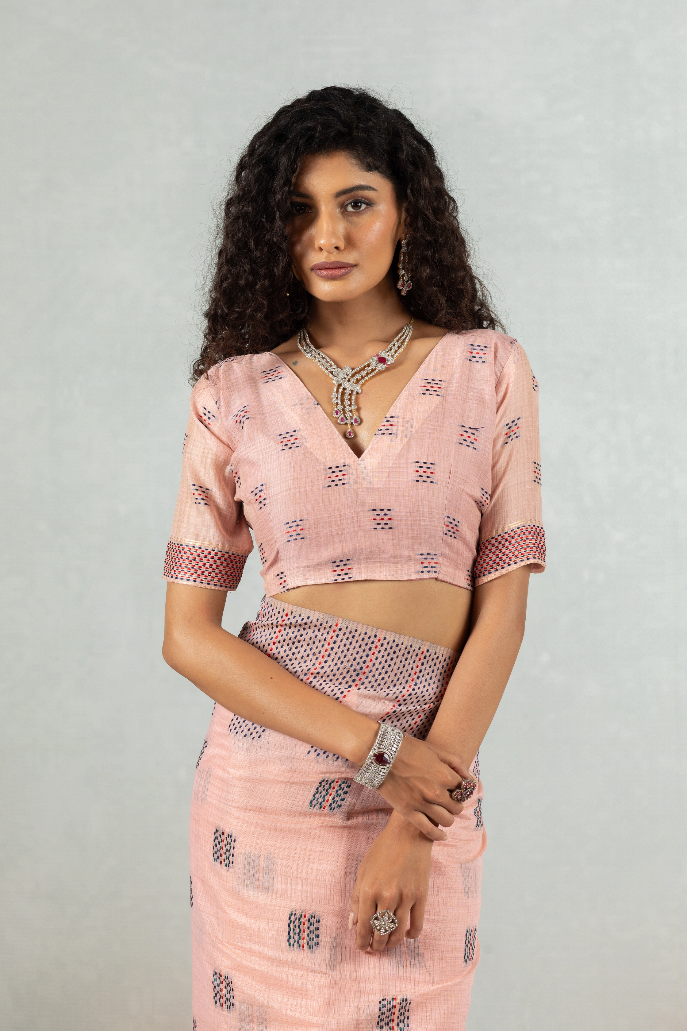 Reya - The Subtle Stitch Saree