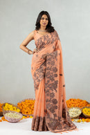 Rekha - The Hand-Drawn Flame Saree