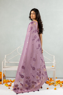Mishka - The Violet Bloom Saree