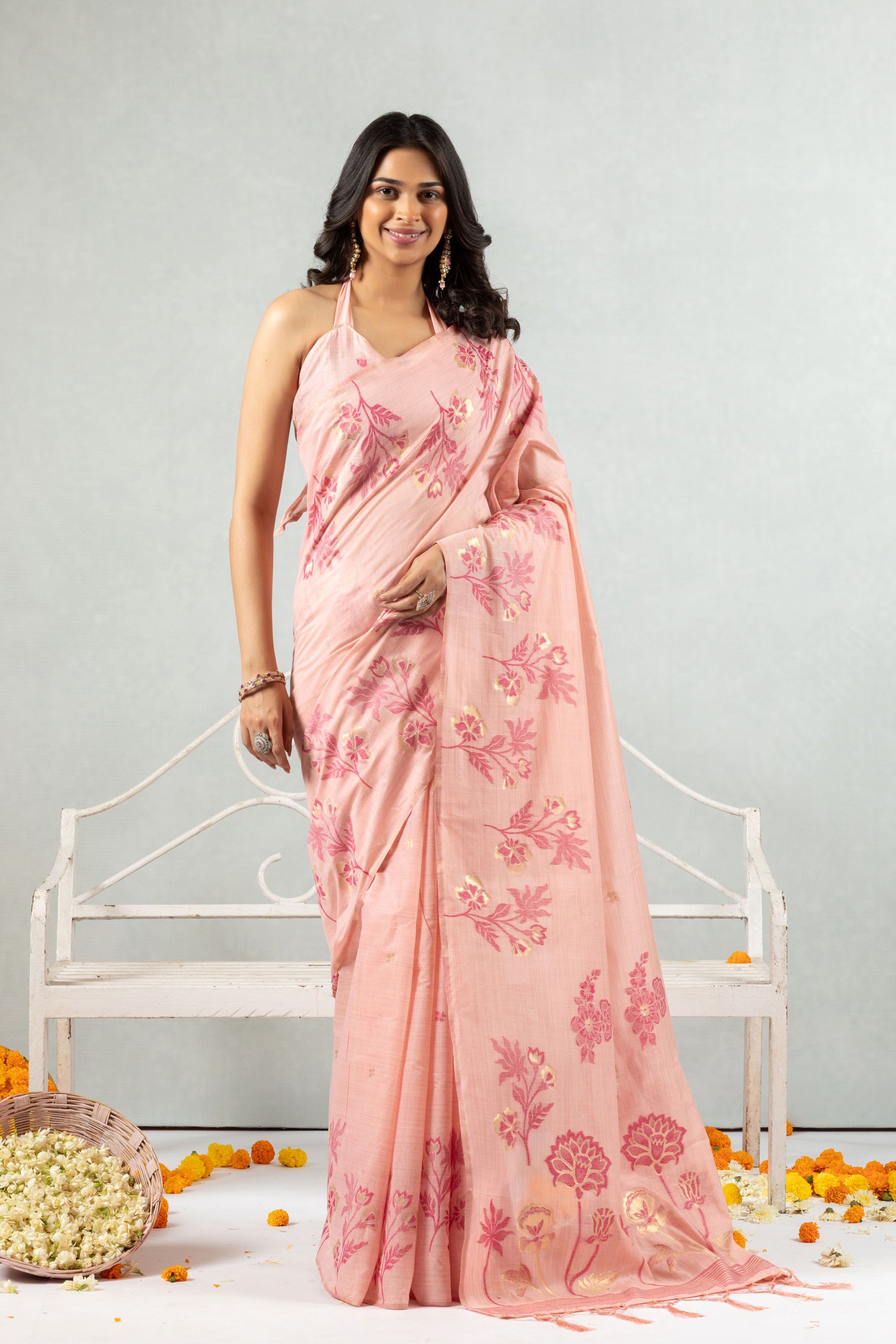 Aarohi  The Rosé Whisper Saree