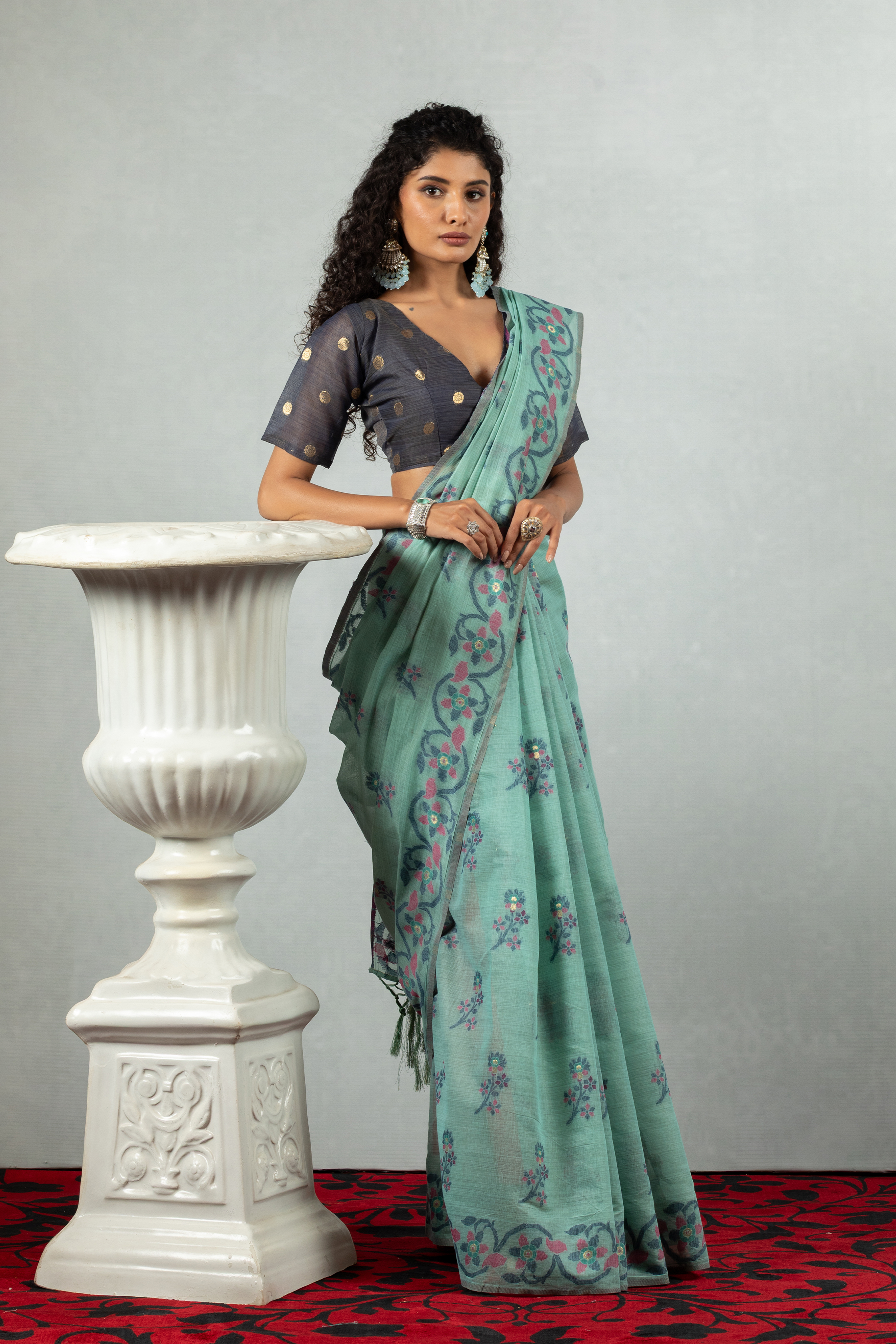 Ruhani - Whispers of floral grace Saree