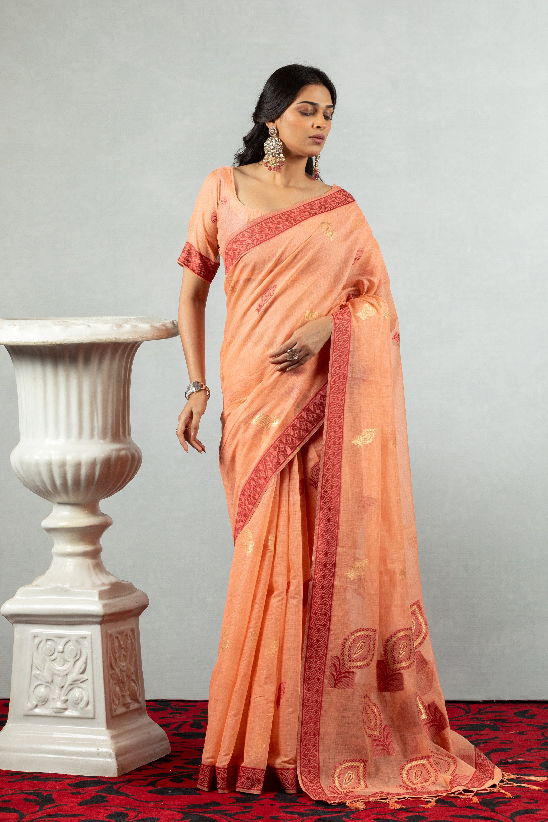 Saanvika  The Clay Bloom Saree